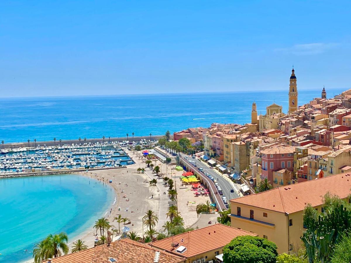 Les Glycines Apartment Menton Exterior photo